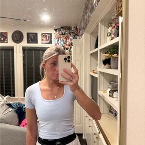 lululemon athletica Sky Blue Short Sleeve Tee